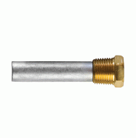 USA pencil anode universal type Complete with brass plug - ZINC + BRASS - 19mm-3/4" - TEC-E3 - Tecnoseal 